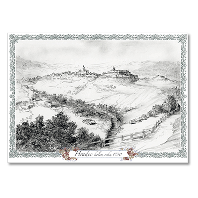 DP031_Hradec_1 Dávné pohledy na hrady a zámky: Hradec - kolem roku 1780