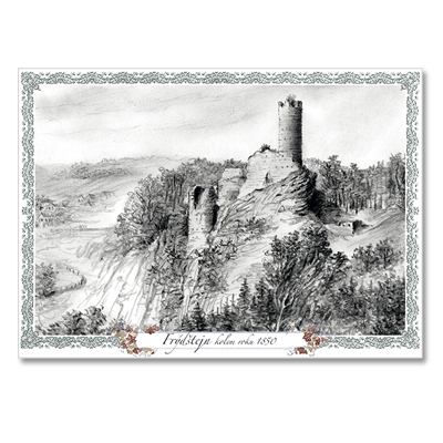 DP041 Dávné pohledy na hrady a zámky: Frýdštejn - kolem roku 1850
