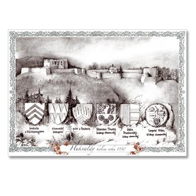 dp026 Dávné pohledy na hrady a zámky: Hukvaldy - kolem roku 1850