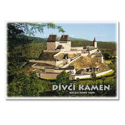 rc099 Řada dobových rekonstrukcí hradů a zámků České republiky: Dívčí Kámen - kolem roku 1400