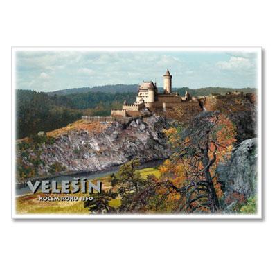 rc128 Řada dobových rekonstrukcí hradů a zámků České republiky: Velešín - kolem roku 1350