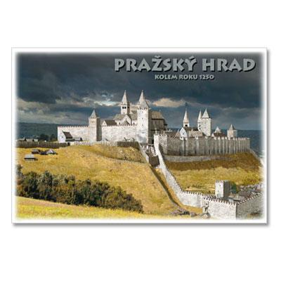 rc152 Řada dobových rekonstrukcí hradů a zámků České republiky: Pražský hrad - kolem roku 1250